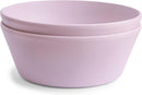 mushie Round Dinnerware Bowls for Kids | Made in Denmark, Set of 2 (Soft Lilac) by TinyTreasures Baby Boutique