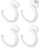 4pcs Ceiling Hooks for Hanging Plants, Lights - Metal Small Heavy Duty Indoor/Outdoor Wall Plant Hanger Swag Hooks by GreenHaven Gardens