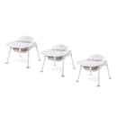 Foundations Secure Sitter Feeding Chairs Multipack, No-Tip Feet, 3-Point Adjustable Harness, Removable Tray, Easy to Clean, Stackable Feeding Chairs, 3 Pack (9 inch) by TinyTreasures Baby Boutique