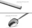 Silverware Set Flatware Set Matte Silver Cutlery Set with Hexagon Handle Forged Stainless Steel 20 Pieces for Home Hotel Use Service for 4 by CozyNest Decor