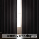 Joydeco Custom Blackout Curtains for Bedroom, 1 Panel Room Darkening Curtains & Drapes for Living Room Window Rod Pocket Back Tab (Custom Size,Light Grey) by TinyTreasures Baby Boutique