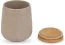 DII Kitchen Accessories Collection, Textured Matte Ceramic Canister Set, Stone, Dimple, 2 Piece by CozyNest Decor