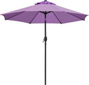 Sunnyglade 9' Patio Umbrella Outdoor Table Umbrella with 8 Sturdy Ribs（Purple） by GreenHaven Gardens