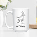 Unicorn White Accent Cup 11 15 Oz, Personalized Name Unicorn Coffee Mug Gift For Baby Girl/Sister/Daughter/Girlfriend, Custom Animal Cup Gifts For Unicorns Lovers Birthday Anniversary Thanksgiving by TinyTreasures Baby Boutique