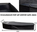 Halloween Pop Up Coffin with Lid, 60 inch Coffin Prop life size Collapsible, Scary Fake Coffin Prop Really Size for Graveyard, Halloween Cemetery decorations Outdoor, Lawn, Party, Haunted House by GreenHaven Gardens
