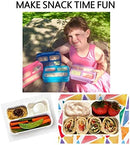 Snack Container - Small Bento Lunch Box for Kids Girls Boys Toddlers | MINI Leak-proof Boxes, Baby Bentobox for Daycare, Portion Containers, BPA-Free Pink and Blue Set of 2 by TinyTreasures Baby Boutique