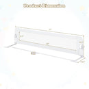 BABY JOY Double Sided Bed Rail Guard, 2 Pack, Extra Long, Swing Down for Convertible Crib, Folding Baby Safety Bedrail for Kids Twin Full Size Queen King Mattress, Rails for Toddlers (White, 71") by TinyTreasures Baby Boutique