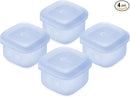 Olababy Clear Sense Silicone Storage Containers 4pk for Baby Food, Snacks, Formula, Puree, Sauce & More | Micro Plastic & BPA-Free | Daycare Essentials for Toddlers and Kids (Blueberry, 2 oz / 60 ml) by TinyTreasures Baby Boutique