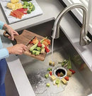 GE Disposall Continuous Feed 3/4 Horsepower Motor Garbage Disposer, Good for Grinding: Vegetable Peels & Small Bones, Easy Install Kit, Non-Corded, Recommended for 2-4 Person Homes, GFC720N by CozyNest Decor