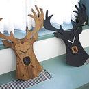 Stephanie Imports Modern Minimalist Reindeer Dark Wall Clock by CozyNest Decor
