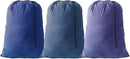 Extra Large Laundry Bag 3 Pack Travel Laundry Bags Dirty Clothes Organizer with Drawstring Closure, 30"x40", for college, dorm and apartment (Blue) by TinyTreasures Baby Boutique