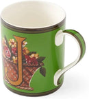 Spode Kit Kemp Alphabet Mug - Letter J Monogram in Fine China, 12oz Ceramic Coffee Cup for Hot Drinks, Personalized Drinkware for Unique Gifts, Dishwasher Safe Tea or Coffee Mug - Gift Box Included by CozyNest Decor