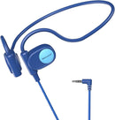 Kid Headphones for School, Air Conduction Open Ear Headphones, 3.5mm Jack Wired Cord, Ultra-Comfort, Ergonomic and Lightweight Design Perfect for School and Outdoor Activities-Blue by TinyTreasures Baby Boutique
