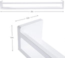 AZSKY Classic Nursery Book Shelves White Wall Book Shelves Kids Bookshelf for Bedroom Bathroom Décor Wall Ledge Shelves 36 in Hanging Shelves a Set of 3 by TinyTreasures Baby Boutique