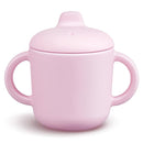 6 Months+ Sippy Cups with Handles,Small Silicone Sippy Cups Leak Proof 5oz,No Spill Sippy cups for Toddlers (Pink) by TinyTreasures Baby Boutique