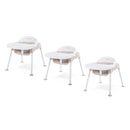Foundations Secure Sitter Feeding Chairs Multipack, No-Tip Feet, 3-Point Adjustable Harness, Removable Tray, Easy to Clean, Stackable Feeding Chairs, 3 Pack (11 inch) by TinyTreasures Baby Boutique