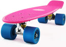Skateboards Complete 22 Inch Mini Cruiser Retro Skateboard for Kids Boys Youths Beginners by TinyTreasures Baby Boutique