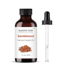 Majestic Pure Sandalwood Essential Oil with Glass Dropper - 1 Fl Oz - 100% Pure and Natural Sandalwood Oil - Premium Grade Essential Oils for Diffuser, Aromatherapy, Soap and Candle Making by CozyNest Decor