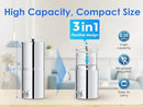 Waterdrop Gravity-fed Water Filter System, NSF/ANSI 42&372 Standard, Reduces Fluoride and up to 99% of Chlorine, with 4 Filters and Metal Spigot, King Tank Series, WD-TK-A-FS, 2.25G by CozyNest Decor