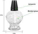 tewei 4 Pack Clear Table Top Light Torches Outdoor, Mini Glass Torches Lanterns for Outside, Easy to Refill Citronella Torches for Garden Patio Yard Party by GreenHaven Gardens