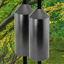 Set of 2 Audubon Torpedo Squirrel Baffles - Black Steel, 6" Diameter Each, Protect Bird Feeders on Poles by CozyNest Decor