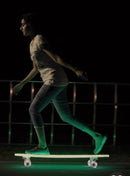 Clear Longboard Skateboard - Transparent Acrylic Long Boards with Light-Up LED Wheels for Smooth Rides - Ride The Streets in Style with Longboard Built for Beginners & Pros Alike by TinyTreasures Baby Boutique