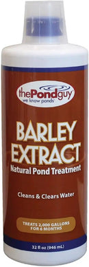 The Pond Guy Barley Extract Natural Liquid Treatment for Ponds and Water Gardens, Safe for Koi Fish and Plants, Natural Solutions for Clear Pond Water - 32 Ounces by GreenHaven Gardens