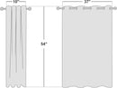 NICETOWN White Room Darkening Curtain Panels - Thermal Insulated Grommet 50% Room Darkening Window Drapes and Curtains for Bedroom/Basement (Set of 2, W37 x L54) by TinyTreasures Baby Boutique
