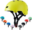 Bike Skateboard Helmet, Adjustable and Multi-Sport for Skate Scooter, 3 Sizes for Adult Youth Kids Toddler by TinyTreasures Baby Boutique