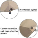 EliteShade USA 10-Year-Non-Fading 11Ft Market Umbrella Patio Outdoor Cylinder Auto Push-up Table Umbrella with Ventilation, Heather Beige