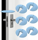 Silicone Door Pinch Guard and Door Slam Stopper, Durable Finger Pinch Guard, Prevents Pinch Injuries, Slamming Doors, Door Stopper for Kids, 6 Packs Blue. by TinyTreasures Baby Boutique