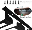 Wine Glass Rack - Under Cabinet Stemware Wine Glass Holder Glasses Storage Hanger Metal Hanging Organizer for Bar Kitchen 4 Rows Black by CozyNest Decor