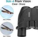 20x25 Binoculars for Adults and Kids, High Power Easy Focus Compact Binoculars with Low Light Vision for Bird Watching and Travel by TinyTreasures Baby Boutique