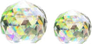 2 Pack Clear Crystal Ball Prism Window Rainbow Maker Window Prisms Suncatcher for Feng Shui, (80mm+60mm) by GreenHaven Gardens