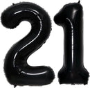 GOER Number 12 Balloons for 12th Birthday Sweet 12 Party Decorations,42 Inch Jumbo Foil Helium 21 Balloons for 21st Birthday Party Decoration (Black) by TinyTreasures Baby Boutique