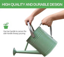 Metal Watering Can, One Gallon Watering Cans Stainless Steel for Outdoor Indoor Garden Plants Watering (Cream Green) by GreenHaven Gardens