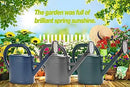 Watering Can 1 Gallon for Indoor Plants, Garden, Outdoor Plant House Flower, Gallon Large Long Spout with Sprinkler Head (Blue) by GreenHaven Gardens