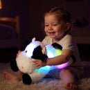 Cuteoy Glowing LED Cow Light-up Nightlight Toys Musical Plush Stuffed Animal Soft Singing Lullabies Birthday Christmas Plushies Gifts for Kids Boys Girls,15.5" by TinyTreasures Baby Boutique
