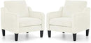 VINGLI Mid Century Modern Accent Chairs Set of 2, Comfy Armchair Chenille Sofa Upholstered Side Reading Chair for Living Room, Bedroom, Play Room, Apartment, Office by CozyNest Decor