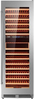 THOR Kitchen Freestanding 24-Inch Dual Zone Wine Cooler in Stainless Steel - Model TWC2403DI by CozyNest Decor