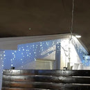 YASENN 300Led Icicle Style String Lights 29.5FT,Update Connectable 8 Lighting Modes with Timer Icicle Lights for Home Garden Outdoor Indoor Eave Decor (Cool White LED White Cable) by GreenHaven Gardens