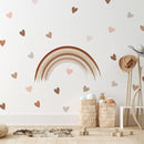 Boho Wall Decal for Girls Bedroom 72 PCS, Boho Heart Wall Stickers Peel and Stick for Nursery Kids Room Décor, Removable Wall Decals Vinyl Murals DIY Cute Decorations (12 Sheets) by TinyTreasures Baby Boutique