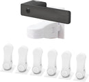 Child Proof Door Lever Lock(6 Pack) - Baby Proofing Door Handle Lock, 3M Adhesive & No DrillingNeed, Minimalist Design, Child Safety Door Handle Locks by TinyTreasures Baby Boutique