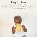 Sippy Cup by Bella Tunno, Silicone Training Cup with Transition Handles for Infants, Toddlers & Kids, Babies 6-12 Months & Toddlers 1-3 Years, Boys & Girls, Little Lady, 8 oz by TinyTreasures Baby Boutique