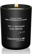M&SENSE Natural Soy Candle| Oud Wood | 8.82 oz, 50H Burn | Minimalist Scented Candle for Relaxation, Gifting, Home Décor | for Bedroom, Office, Party Medium by CozyNest Decor