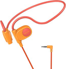 Kid Headphones for School, Air Conduction Open Ear Headphones, 3.5mm Jack Wired Cord, Ultra-Comfort, Ergonomic and Lightweight Design Perfect for School and Outdoor Activities-Orange by TinyTreasures Baby Boutique