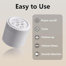 Portable Sound Machine Mini White Noise Machine with 30 Soothing Sounds for Newborn Baby Kids Adults Rechargeable Sleep Brown Noise Machine 4 Timers Memory Function for Travel Camping Home Office by TinyTreasures Baby Boutique