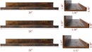 Giftgarden 24 Inch Floating Shelves Wall Mounted Set of 3, Rustic Large Wall Shelves Picture Ledge Shelf for Bedroom Living Room Bathroom Kitchen, 3 Different Sizes by CozyNest Decor