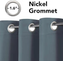 H.VERSAILTEX Soft and Smooth Blackout Window Curtain Panel,8 Grommets Drapes (Set of 2 Panels,52 by 63 - Inch,Stone Blue) by CozyNest Decor