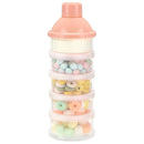 Accmor Formula Dispenser On The Go, 5 Compartments Stackable Formula Container for Travel, Baby Milk Powder Kids Snack Container, BPA Free by TinyTreasures Baby Boutique